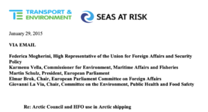 Arctic Council and HFO use in Arctic shipping