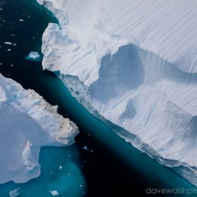 Space between two icebergs, Sermilik Fjord