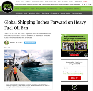 Global Shipping Inches Forward on Heavy Fuel Oil Ban in Arctic