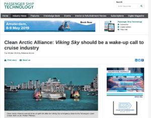 Clean Arctic Alliance: Viking Sky Should be a wake-up call for the cruise industry