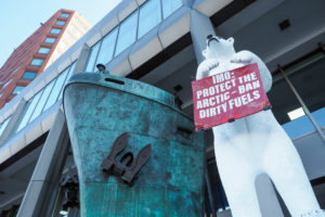 Protest outside PPR7, IMO, Photo DJ Tyson, Pacific Environment