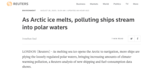 As Arctic ice melts, polluting ships stream into polar waters
