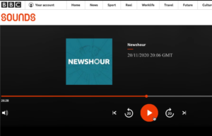 Dr Sian Prior on BBC Newshour